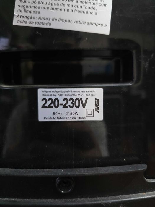 Climatizador MEI AC 2980