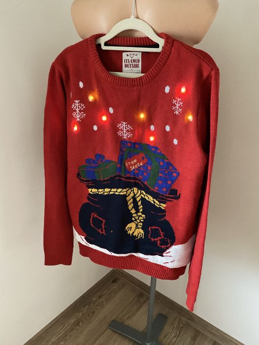 Sweter świateczny Świecacy rozmiar M