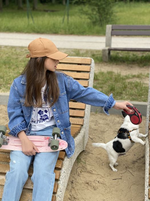 Джинсова куртка (джинсовка) Zara на дівчинку, розмір 11-12 років