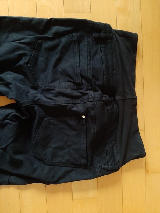 Czarne ciążowe spodnie rurki H&M r.38
