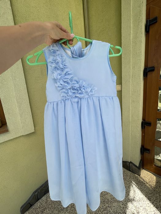 Плаття сукня святкова  голуба 6 7 8 років шифон