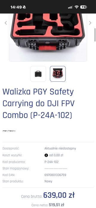 Walizka dji fpv pgy safety carrying P-24A-102