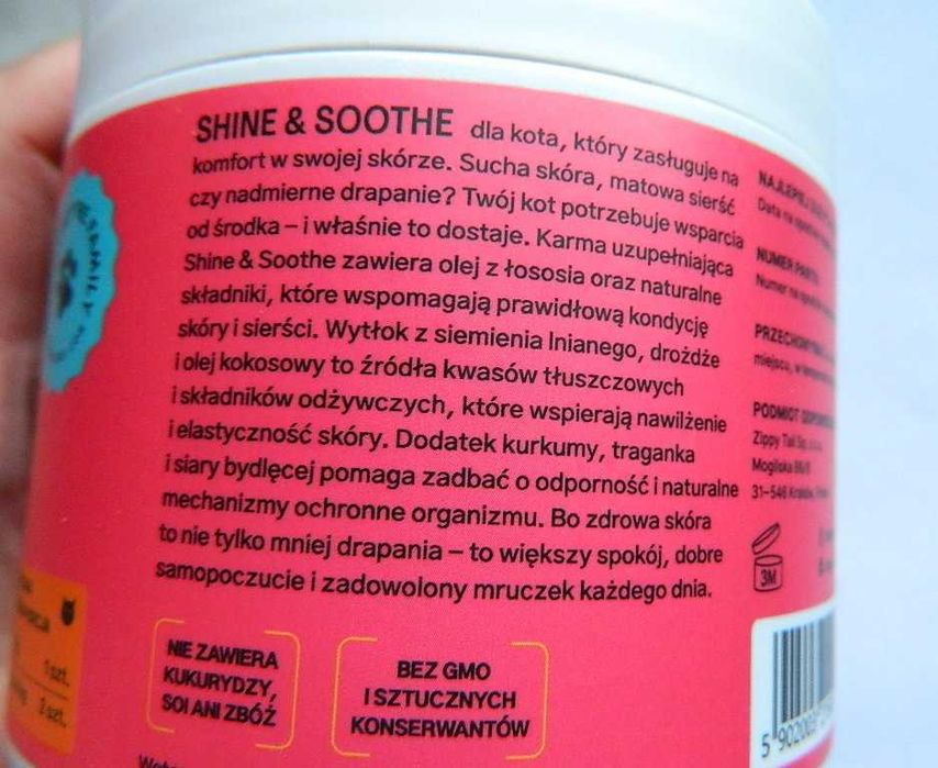 Zippy tail SHINE & SOOTHE CAT, smakołyki dla kota