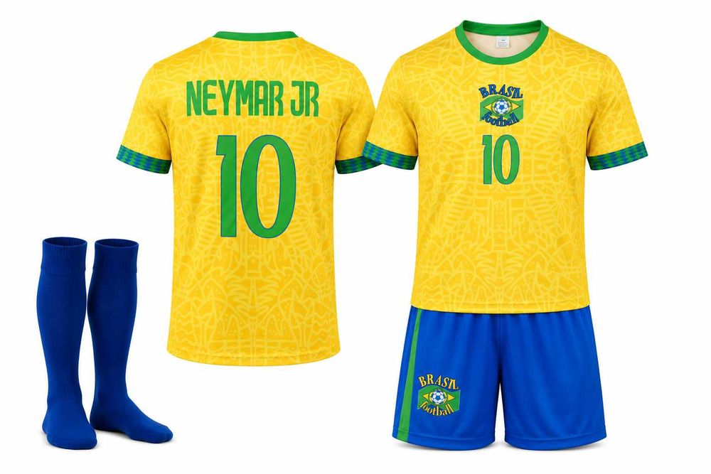 Strój / komplet piłkarski Neymar Jr. Brazylia rozm. 158 + getry