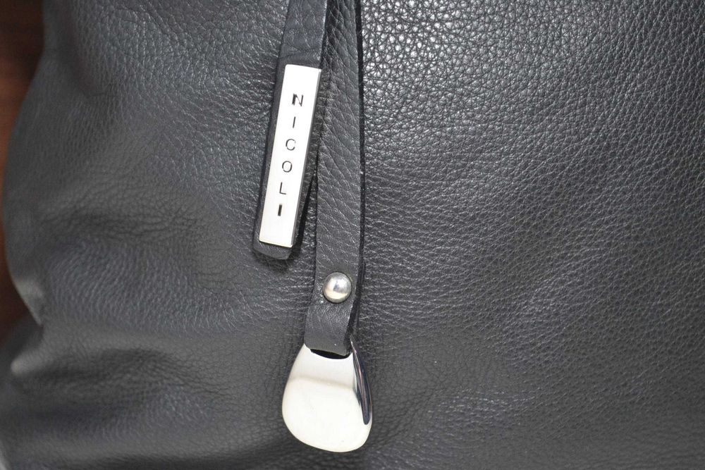 nicoli made in italy сумка шопер кожаная оригинал