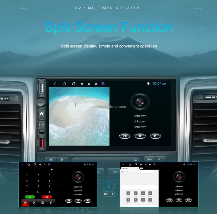 Rádio 7" Android 13 Touch 2/32GB Carplay GPS wifi USB FM Android Auto