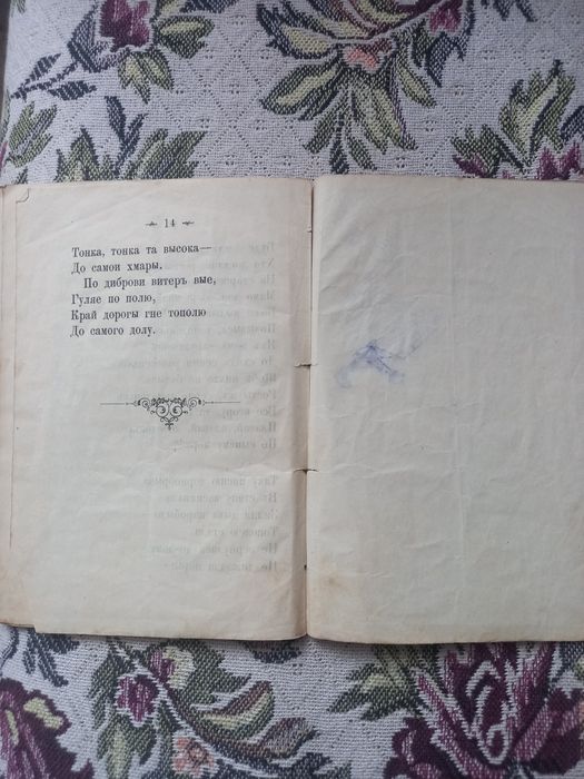 Брошурка 1891г. Т.Г. Шевченко. Тополя
