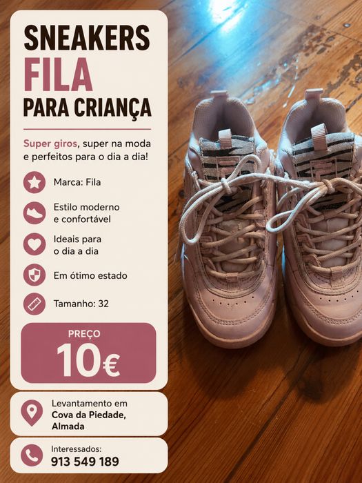 Sneakers Fila para Criança