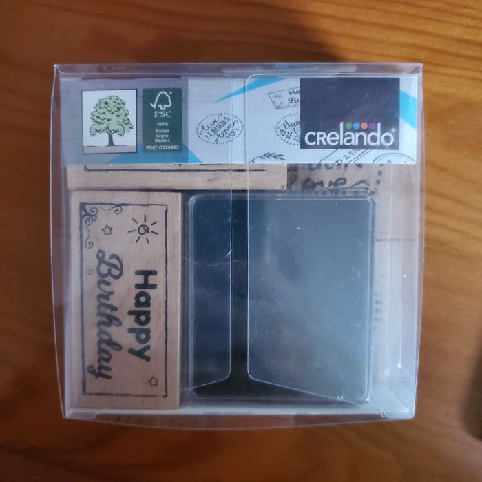 Conjunto de Carimbos Feliz Aniversário