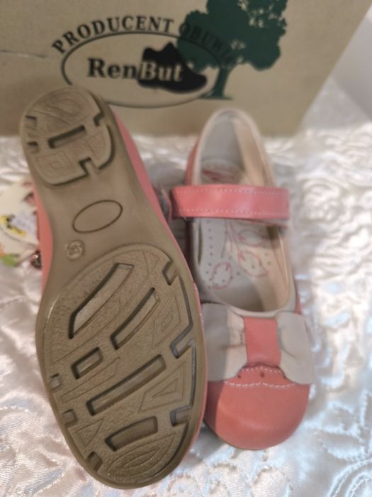 Baletki półbuty dziewczęce nowe skóra naturalna rozmiar 31
