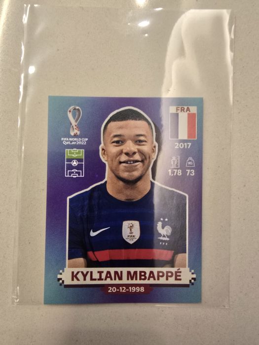 Cromo Kylian Mbappé Mundial Qatar 2022