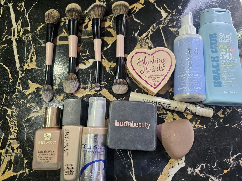 Podklad estee lauder lancome huda beauty enough koreanski pędzle