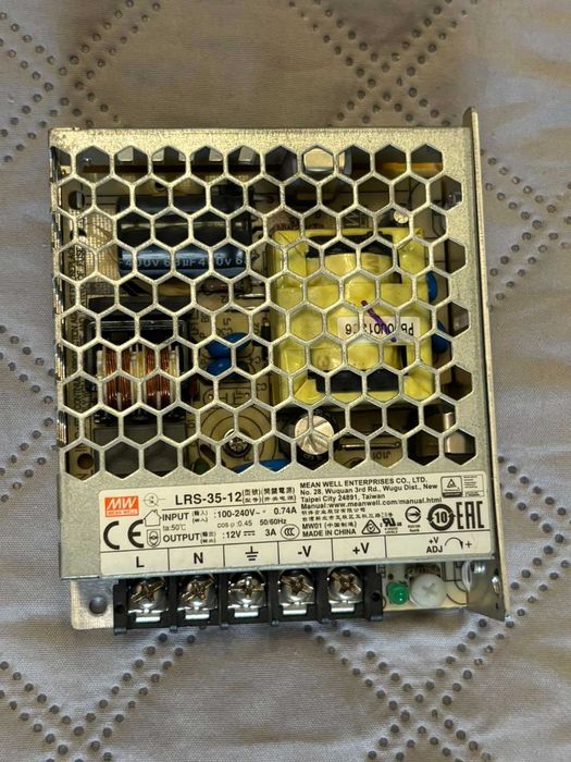 Блок питания MEAN WELL LRS-35-12 12в 3а