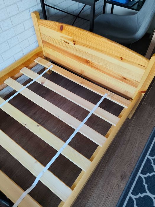 łożko pojedyńcze drewniane 90x200