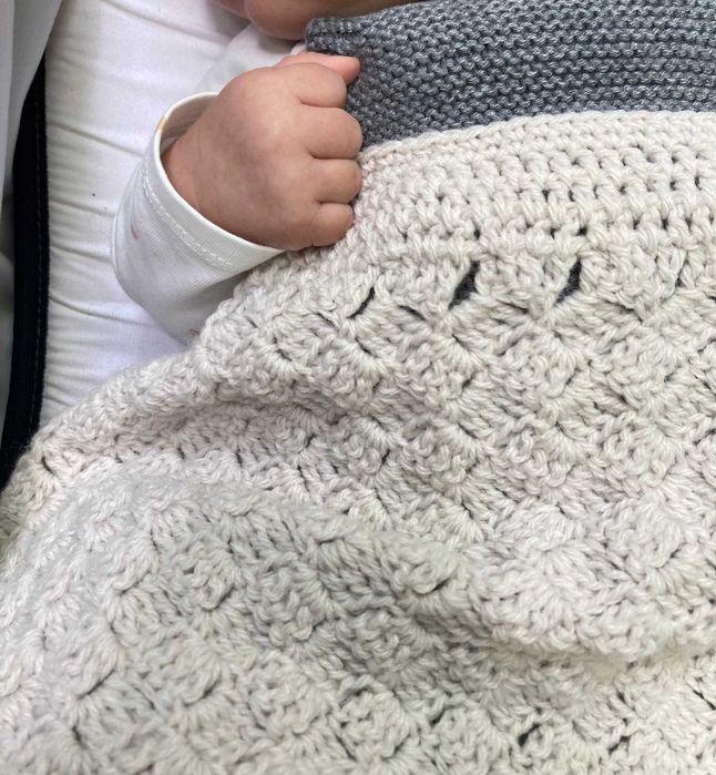 Mantas crochet 100% algodão (feitas à mão)
