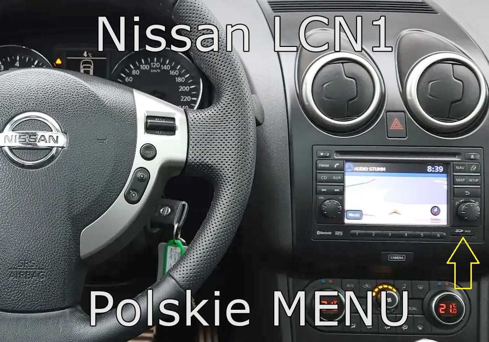 Nissan Polskie menu lektor Mapa LCN1 Qashqai Juke Micra