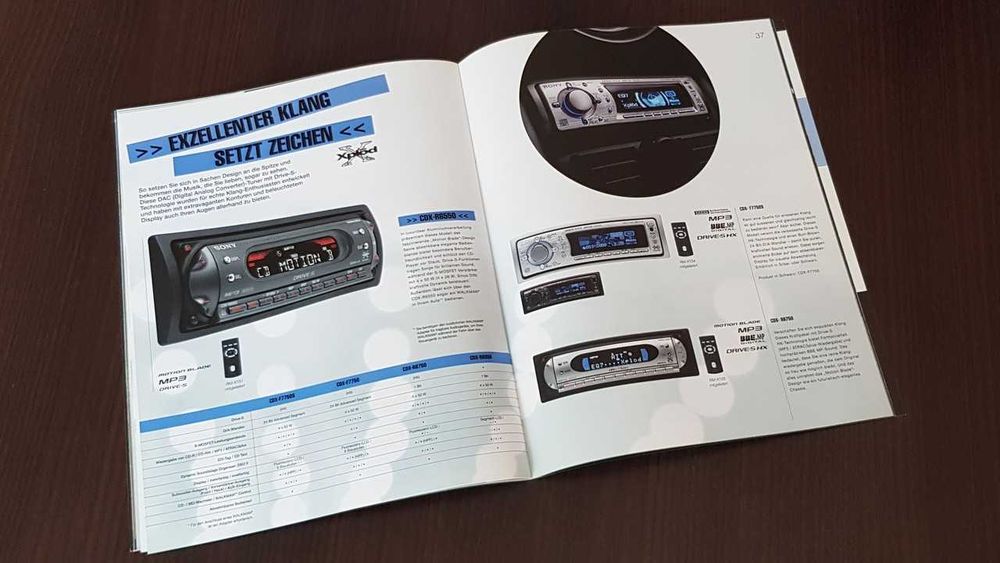 Katalog Prospekt SONY soundszene 2005 Car Audio Hi-Fi Retro