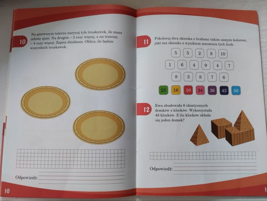 Tabliczka mnożenia, ćwiczenia