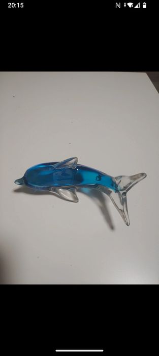 Piękny delfin Vincenzo Nason Murano szkło artystyczne