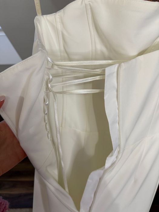 Suknia ślubna Viola Piekut jedwab wełna