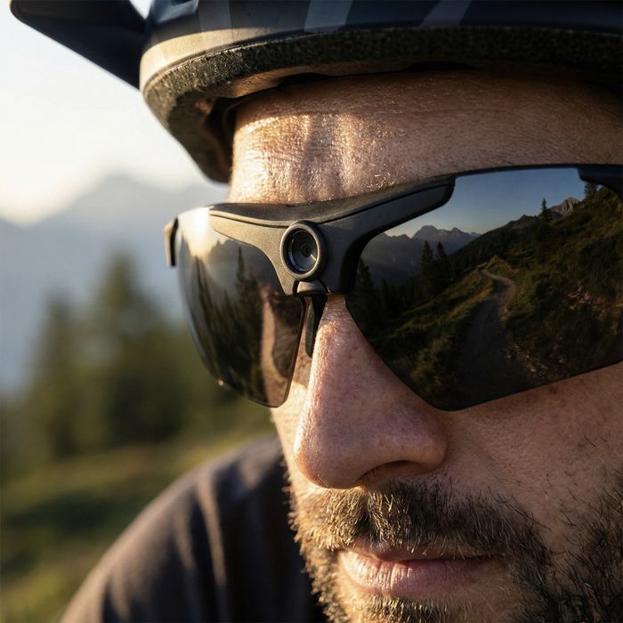 Óculos Inteligentes Sport com câmara - Vídeos e fotos - Cartão 32GB