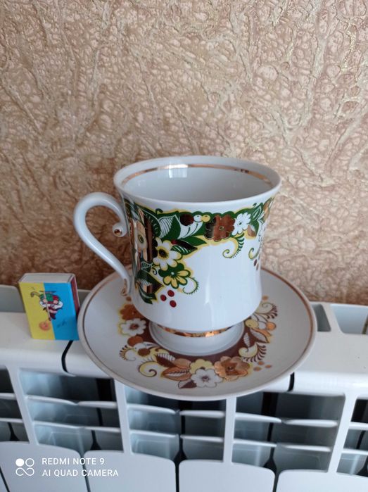 Чайная пара фарфор СССР.