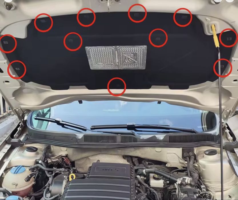 Клипса шумоизоляции капота VW Polo Tiguan Passat SEAT LeonSkodaВантажі