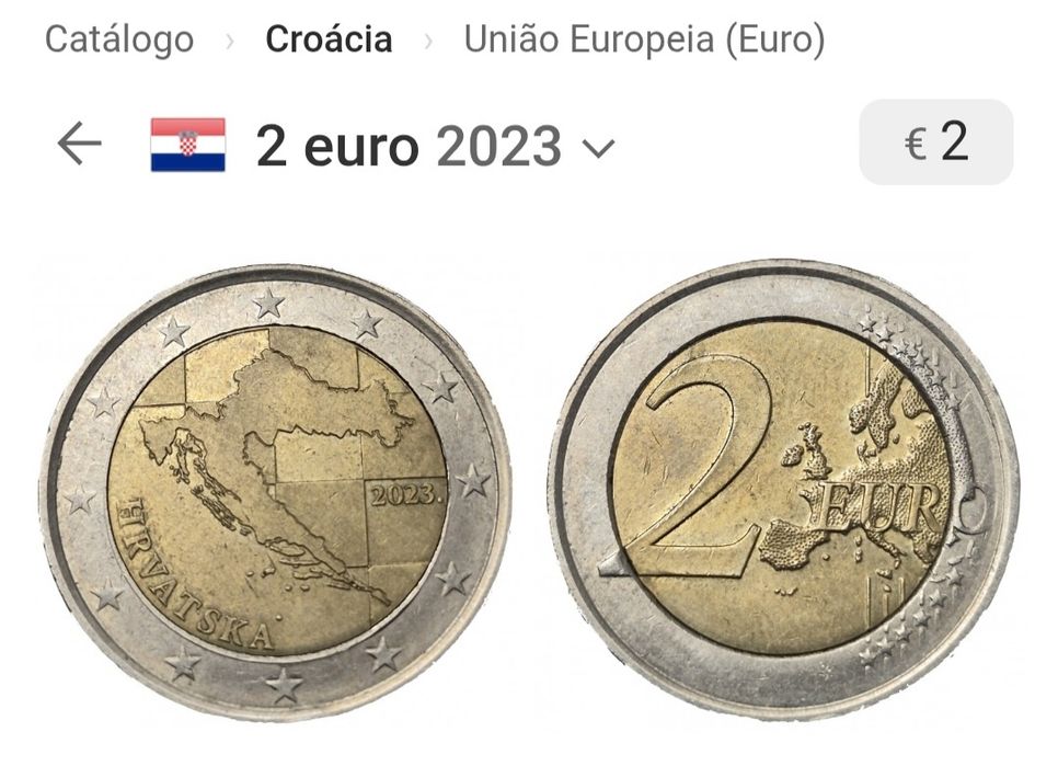 Moeda 2€, Croácia 2023