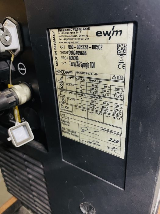 Spawarka EWM Taurus 355 Basic TKM