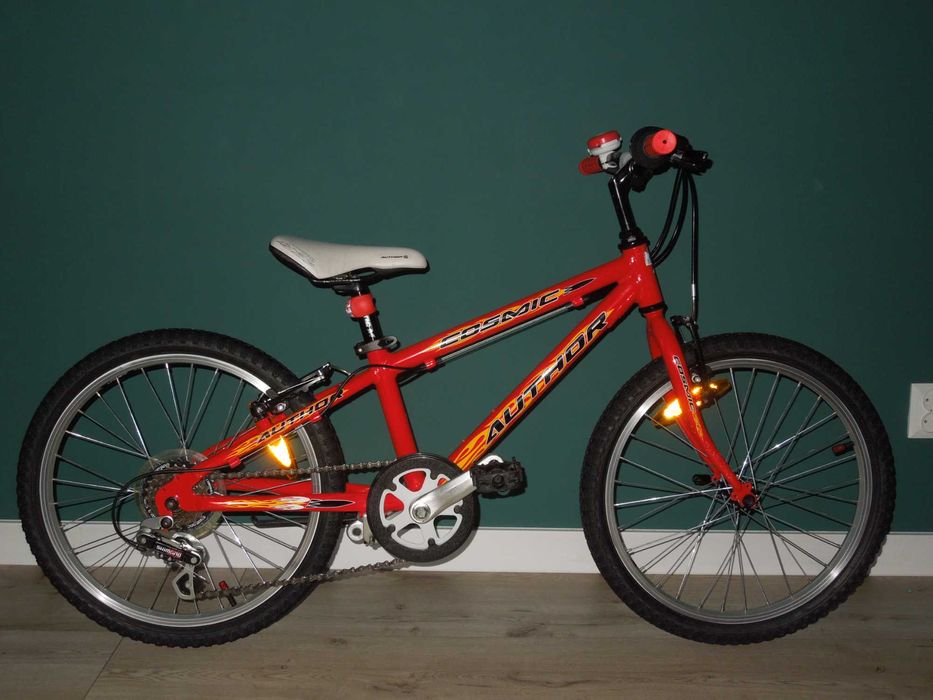 Bardzo lekki AUTHOR Cosmic 20’ SUPER stan aluminiowy rower + dodatki!