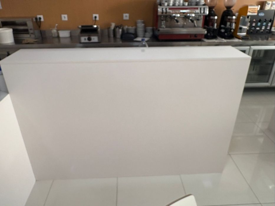 Balcão Alto Pedra Branca - 1900mm