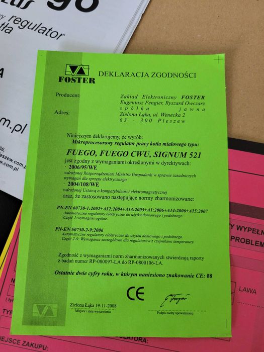 sterownik pieca kotła z podajnikiem FUEGO plus Nowy