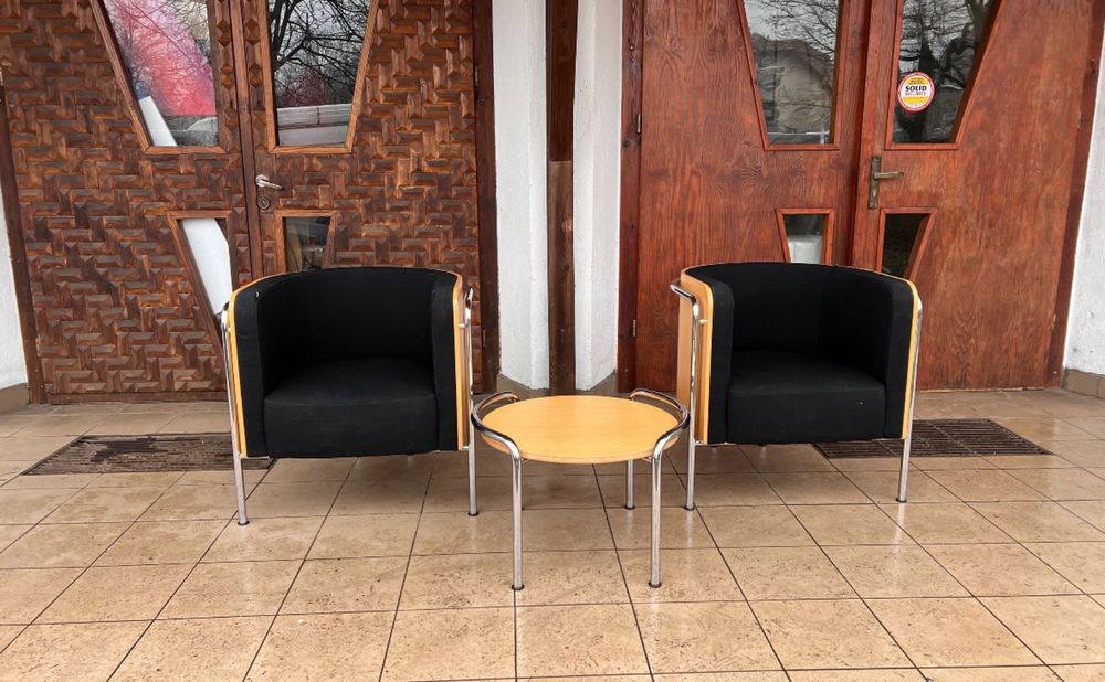Thonet S3001 komplet mebli. Projekt Christoph Zschocke. Postmodernizm