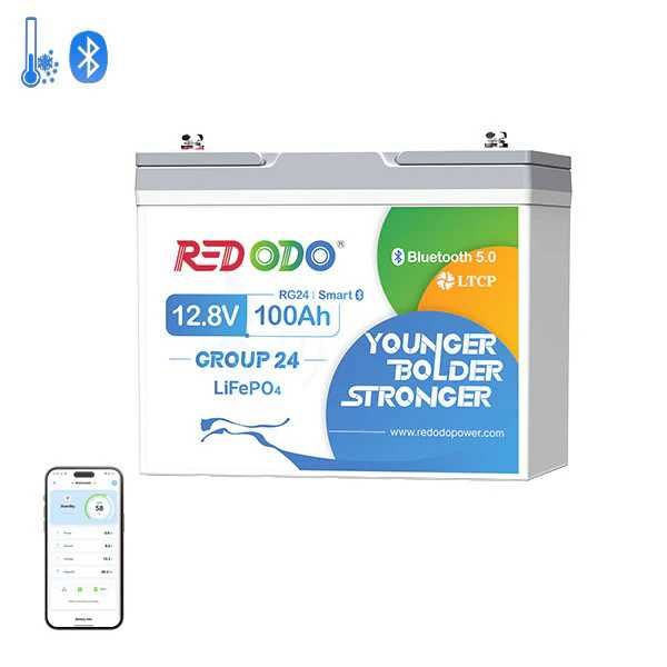 Redodo GROUP24 12.8V 100Ач 1280Wh LiFePO4 Bluetooth Чек Гарантія