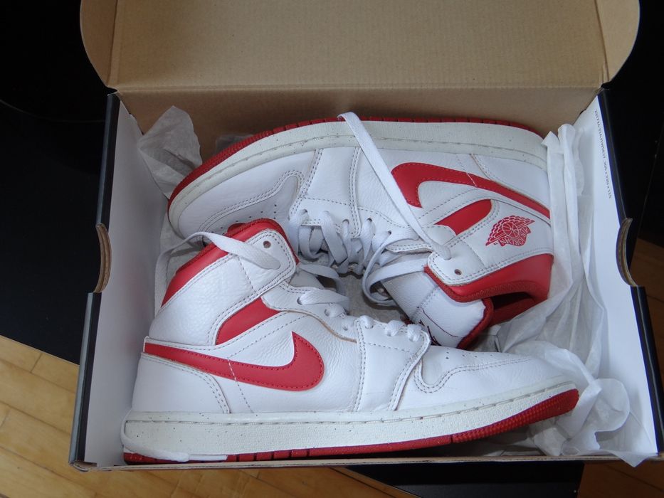 Buty Nike air Jordan 1 mid withe dune red r.40