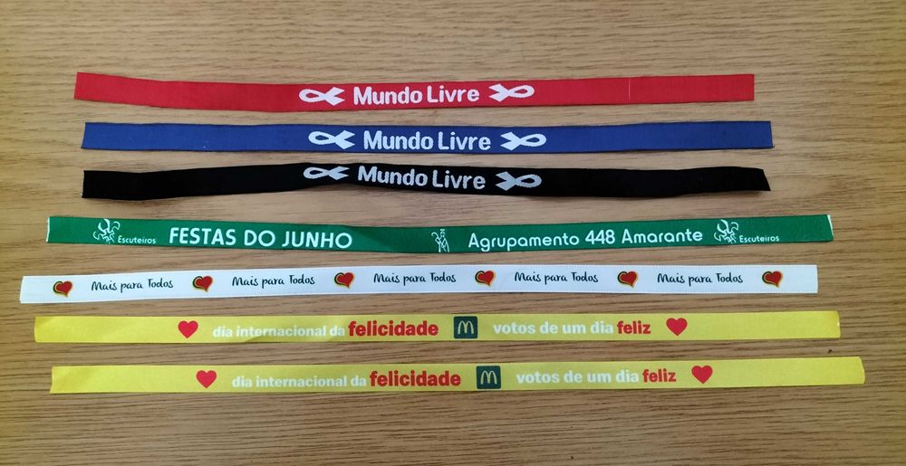 Fitas de colocar no pulso