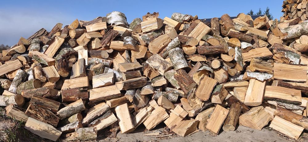 Drewno suche z posuszu brzoza z sosną mieszanka