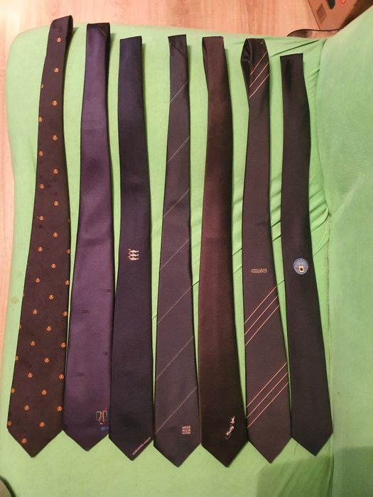 Komplet krawatów zagraniczne loga, firmy dla kolekcjonerów2(niebieski)