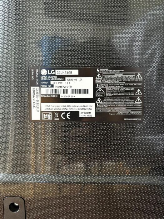 TV LG 32" LED Full HD – Modelo 32LH510B