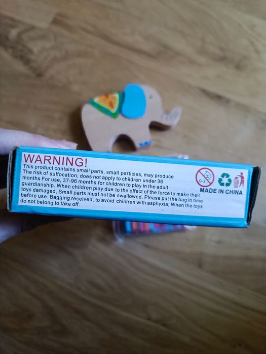 Drewniana gra balansująca „Słoń”