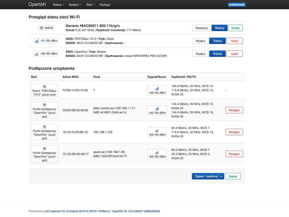 Router Fritzbox 7360 OpenWRT OSCAM-server
