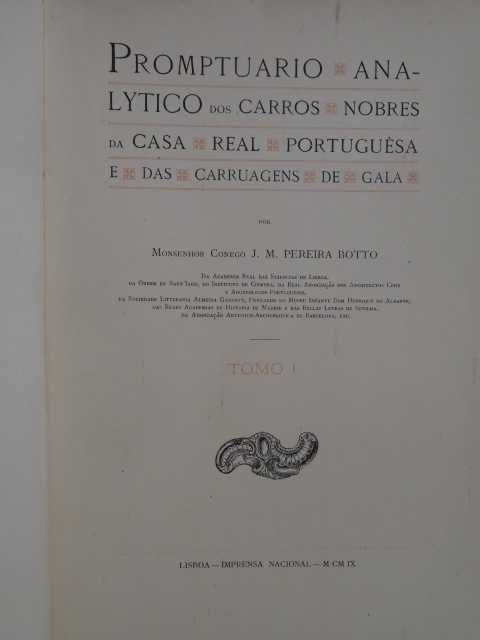 Promptuario Analytico dos Carros Nobres da Casa Real Portuguesa