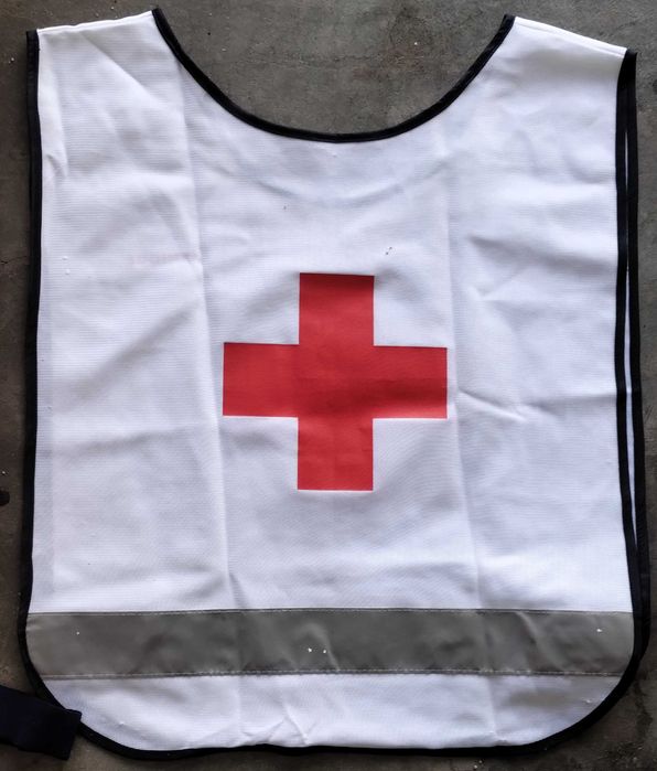 3 Coletes Refletores Cruz Vermelha Proteção Civil