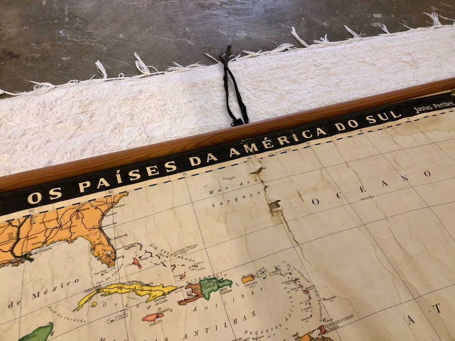 Mapa Antigo - Países da América do Sul