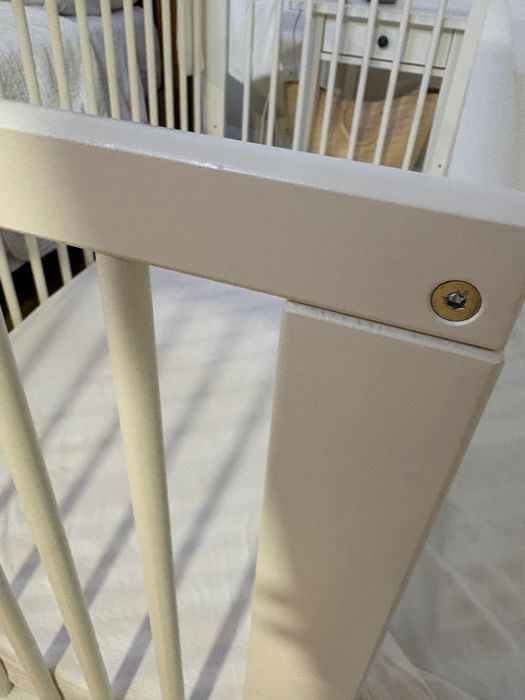 Berço branco IKEA 60x120 + Colchão