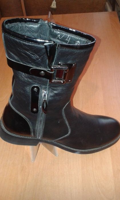 Полу сапоги мужские(кожа натуральная)