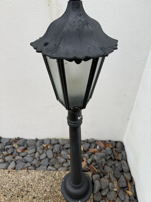 2 candeiros de esterior ferro