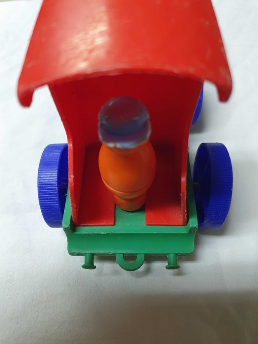 1960 Comboio Nursery Toy, Merit Safe Play, Brinquedo de Berçário RARO!