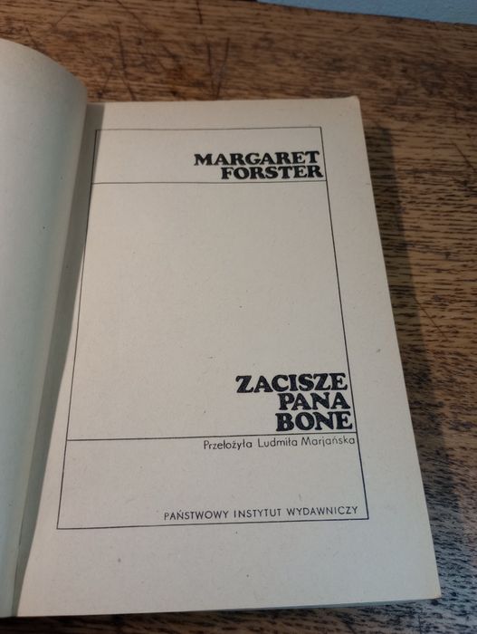 Zacisze Pana Bone. Margaret Forster. KIK