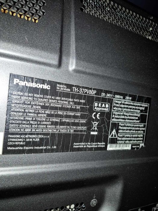 Tv Panasonic 37 cali
